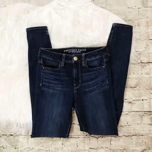 American Eagle Dark Wash High Waisted Jeans